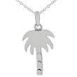 Sterling Silver Small Palm Tree Pendant