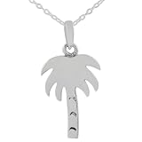 Sterling Silver Small Palm Tree Pendant