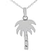 Sterling Silver Small Palm Tree Pendant