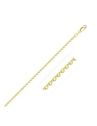 1.8mm 14K Yellow Gold Cable Link Chain