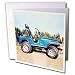 Cars - Blue Jeep - Greeting Cards-12 Greeting Cards with envelopes Image