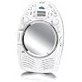 Jensen JCR-540 AM/FM Stereo Shower Radio and CD Player with Fog Resistant Mirror