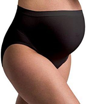 ElephANT Maternity Women's Pregnancy Underwear Support Panties (2 pack) (X-Large, Black)