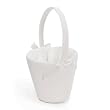 Cathy's Concepts Sweet Bow Flower Girl Basket, White