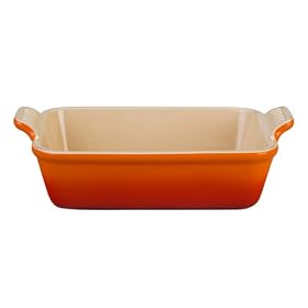 Le Creuset Heritage 9 Inch Square Stoneware Dish, FlameLe Creuset Heritage 9 Inch Square Stoneware Dishes