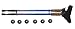 Nordic Walking Teleskop Stöcke 65 cm - 138cm - violett