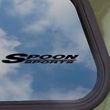 Spoon Black Decal Sports Mugen Integra Honda CRX Car Sticker