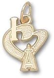 Los Angeles Angels I Heart A 1/2 Charm/Pendant