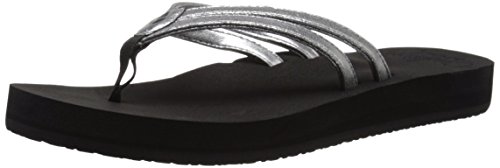 Reef Women's Reef Cushion Twin Flip Flop, Silver, 9 M US