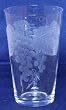 Individually Hand Etched Grapes Tumbler Glass 7"H Set / 4