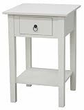 Solid Wood Accent Table/Night Stand - Antique White