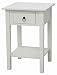Kitchen & Housewares : Solid Wood Accent Table/Night Stand - Antique White
