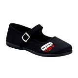Womens Sexy Ballet Flat Style Mary Jane Shoes Bloody Razor Gothic Shoes Emo Punk