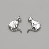 Small Sitting Cat Earrings