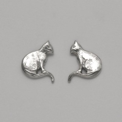 Small Sitting Cat Earrings