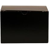 Premier Packaging AMZ-142001 10 Count Gloss Decorative Gift Box, 6 by 4 by 4-Inch, Black