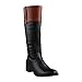 REFRESH ALTO-03 Women's Low Heel Side Zip Knee High Simple Comfort Riding Boot
