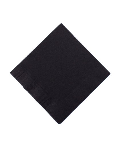 Weddingstar Beverage Size Napkins, Jet Black, 50-Pack Weddingstar Beverage Size Napkins, Jet Black, 50-Pack