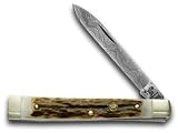 HEN & ROOSTER AND Stag Damascus Doctor Pocket Knife Knives