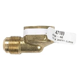 Buy Anderson Fittings ABE3-8E Flare Elbow 1 2x3 4 - Yellow Brass by Anderson Fittings now!