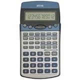 Ativa AT-10 Financial Calculator, Silver/Blu