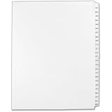 Avery Legal Dividers, Standard Collated Sets, Letter Size, Side Tabs, 201-225 Tab Set (01338)