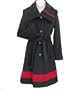 Searle Women's Wool Coat Black/Red 14
