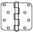 National Mfg. N225946 Residential Stainless Steel Hinge