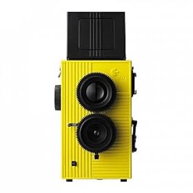 Blackbird Fly 35mm TLR Twin Lens Reflex Camera - Black with Yellow Face