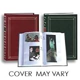 Pioneer APS Bi-Directional Le Memo, Post Bound Photo Album with Solid Color Covers, Holds 180 4' x 7' Photos, 2 Per Page, Burgundy