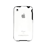 CaseCrown Apple iPhone 3G 3GS Clear Plastic Rubber Frame Slim Fit Case (Black Frame)