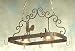 2nd Ave Poulet Chicken Sillhouette Scroll Downlighted Hanging Pot Rack 32