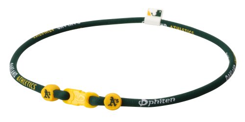 PHI-TEN MLB Authentic X30 Necklace, Oakland Athletics, 22 Inches