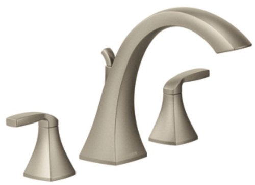 Moen T693bn Voss Two Handle High Arc Roman Tub Faucet Brushed
