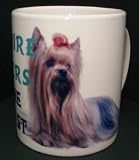 Yorkshire Terrier Yorkie DOG MUG (bow)