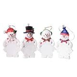 Resin Snowmen Snowflake Ornament
