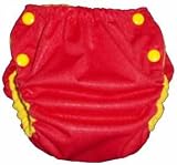 : Green Acre Designs (GAD) Snap Pocket Cloth Diapers (Medium, Red & Yellow)