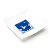 月物語　正角皿白 【和皿・洋皿 有田焼】 【5個組】