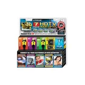 Xtreme Cable 7 Piece High Speed HDMI HDTV Hook Up Kit, 3 HDMI Cables, HDMI to Mini HDMI Adapter, HDMI to DVI Adapter, Cleaning Gel and Cloth