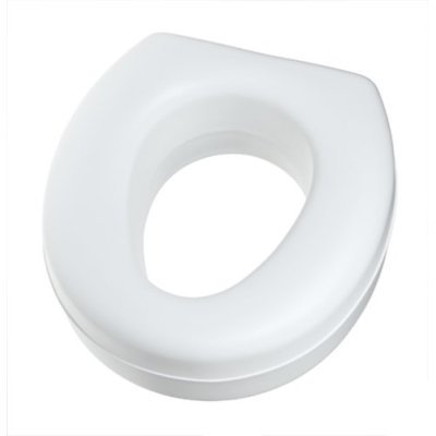 HealthPersonalCare: NEW ELEVATED WHITE RAISED TOILET SEAT UNIVERSAL 5 INCH HIGH