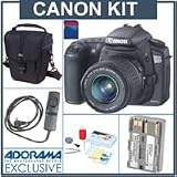 Canon EOS-20D Digital U.S.A Camera w/ 18-55mm f/3.5-5.6 Lens, - 2GB CF Memory Card, Spare BP-511 Lithium-Ion Battery, Lowepro Holster-Style Case, Digital Remote Release, Professional Lens Cleaning Kit