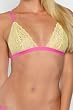 Ed Hardy Yellow Signature Lace Bralette