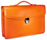 Jack Georges Milano Collection Slim Flap Over Briefcase