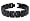 Black Tungsten Carbide 16MM Men's Link Bracelet Sz 8