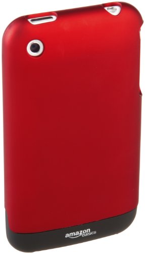 AmazonBasics Shell-Case for iPhone 3G, 3GS (Red/Black) image