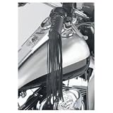 Diamond Plate Solid Genuine Leather Black Motorcycle Grip Covers Sold In Pairs... by Diamond Plate