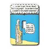 Londons Times Religion Heaven Hell Cartoons - Moses Tolerates God s Humor - Light Switch Covers - single toggle switch