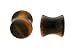 Semi-Precious Tigereye Plug 2g - Sold As Pair