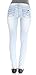 Angels Jeans Triple Button Long Inseam Skinny Jeans