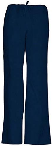 Scrub Star Women's Premium Collection Stretch Drawstring Cargo Scrub Pants (Medium, Indigo)